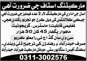 Jobs for Marketing Officers and Staff in Hyderabad, 2025